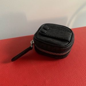 Michael Kors Coin snap purse pouch wallet with zip monogram MK print